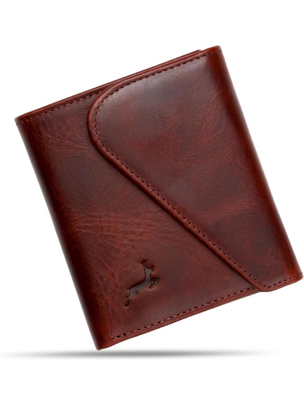 Handcrafted Full-Grain Leather Bifold Wallet for Men, RFID Blocking, Slim